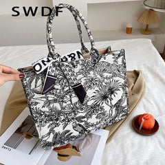 Large Canvas Tote Bag for Women, Top Handle Shoulder Bag