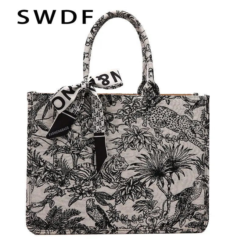 Large Canvas Tote Bag for Women, Top Handle Shoulder Bag