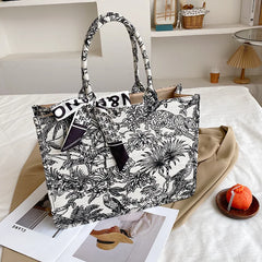 Large Canvas Tote Bag for Women, Top Handle Shoulder Bag