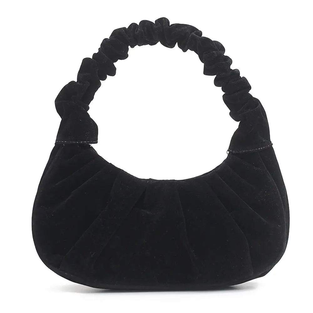 Pleated Handbag Autumn Winter Suede Totes Travel Dumpling Sac A Main Femme