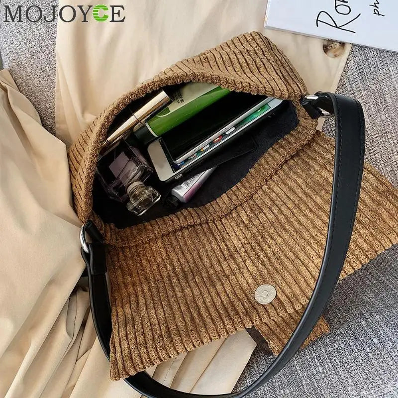 Velvet Single Shoulder Messenger Bag Lady Phone Handbags And Purses