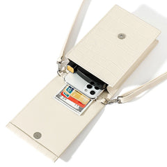 Women's PU Leather Crossbody Bag Flap Phone Shopper Bag
