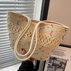Straw Woven Bag Large-capacity Beach Bag