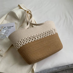 Straw Woven Bag Large-capacity Beach Bag