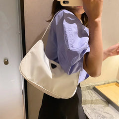 Women's Nylon Shoulder Bag Clutch Purse Solid Crossbody Handbags