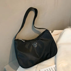 Women's Nylon Shoulder Bag Clutch Purse Solid Crossbody Handbags