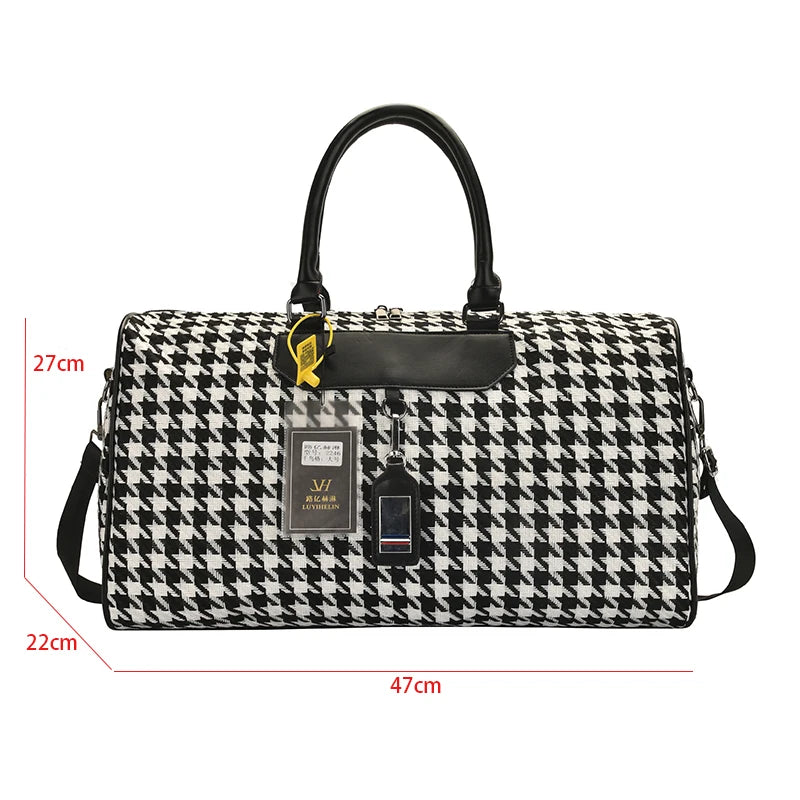Canvas Crossbody Bag Large Capacity Travel Shoulder Bag for Women