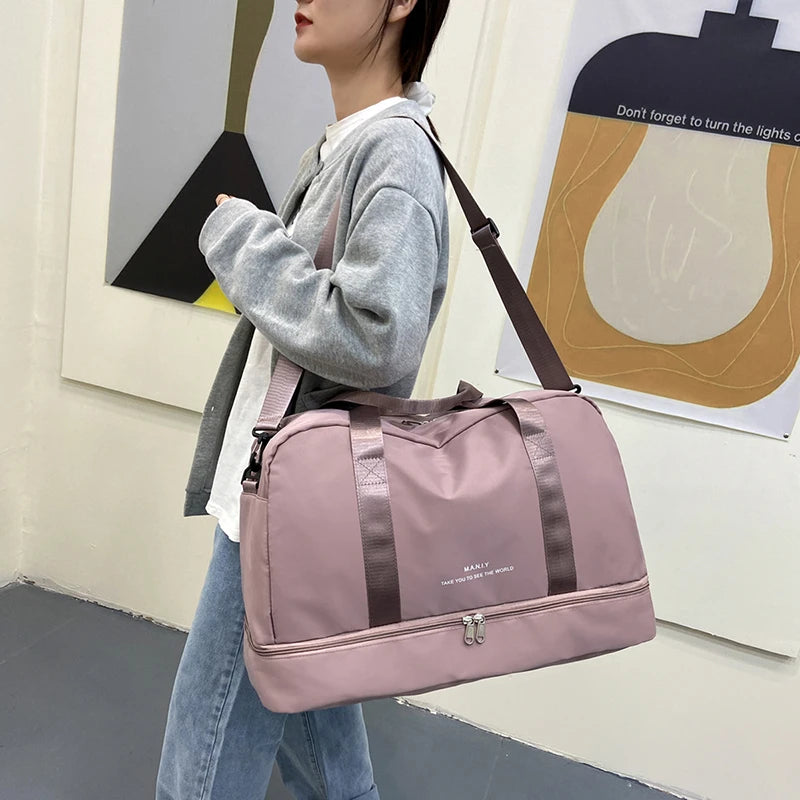 Nylon Crossbody Bag for Women Men's Travel Bag