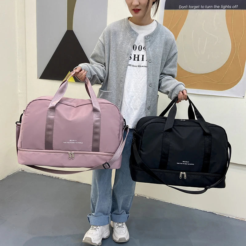 Nylon Crossbody Bag for Women Men's Travel Bag