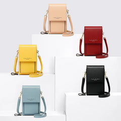 Women's PU Leather Touch Flap Crossbody Bag