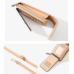 Women's PU Leather Touch Flap Crossbody Bag