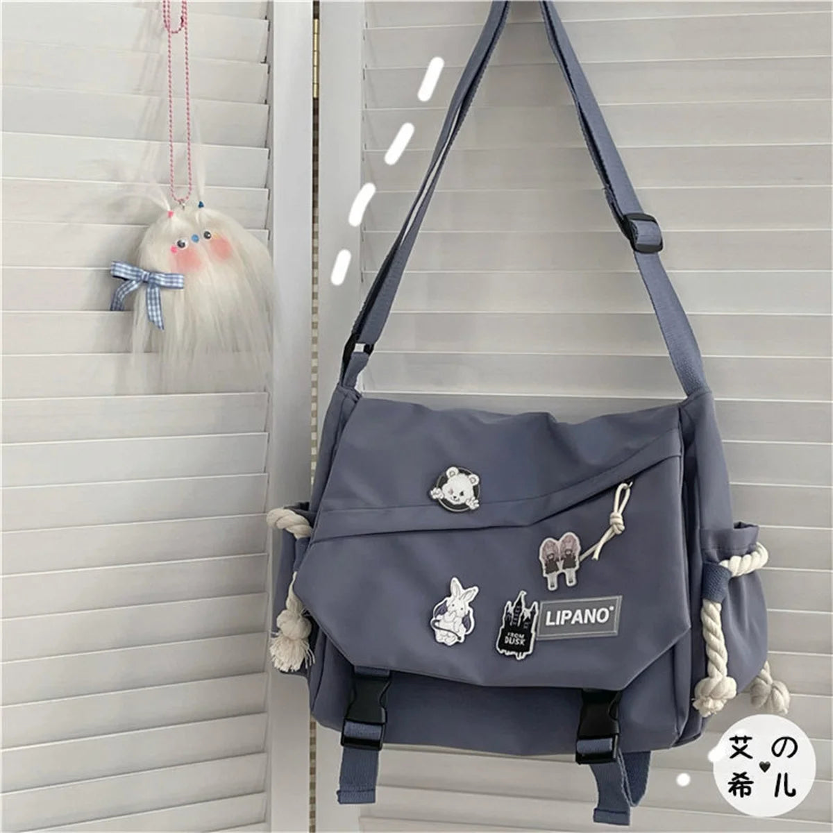 Nylon Shoulder Crossbody Bag Japanese Style Harajuku Messenger