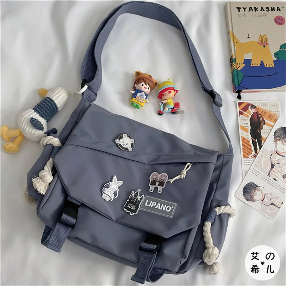 Nylon Shoulder Crossbody Bag Japanese Style Harajuku Messenger