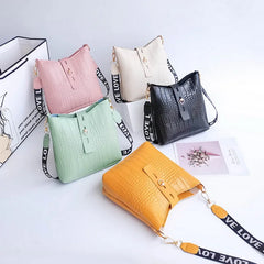 Stone Grain Small Square Bag Shoulder Messenger Bag Small And Mobile Phone Bag