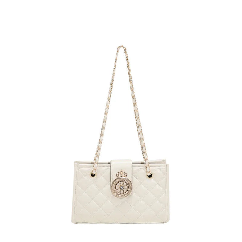 Fashion Lingge Single Shoulder Tote Bag