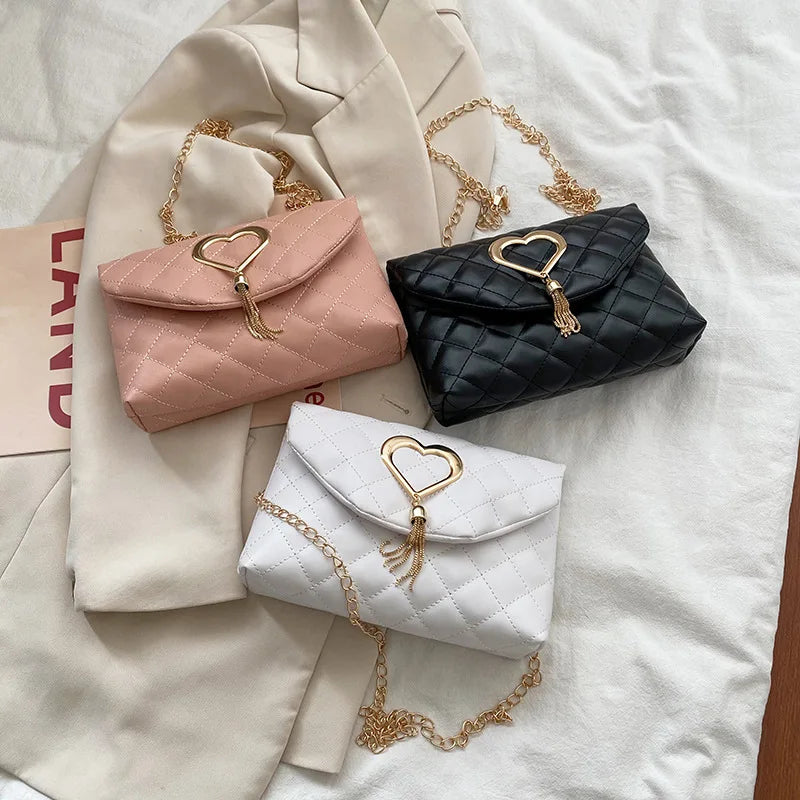 Women's Fashion Shoulder Bag Chain Crossbody Embroidered Clutch