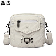 Women's Crossbody Shoulder Bag Flap Leather Mini Waist Bag