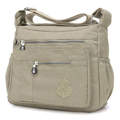 Women Nylon Shoulder Bag Waterproof Shopping Handbag Travel Bag