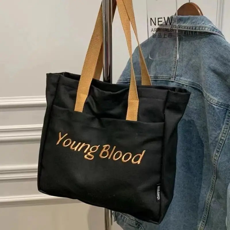 Canvas Shoulder Bags Casual Shopper Tote Bag Female Handbag School Bags Satchel