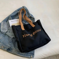Canvas Shoulder Bags Casual Shopper Tote Bag Female Handbag School Bags Satchel