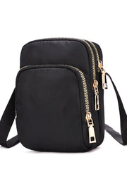 Women's Crossbody Shoulder Bag Zipper Handbag Wrist Purse Mobile Female Pouch