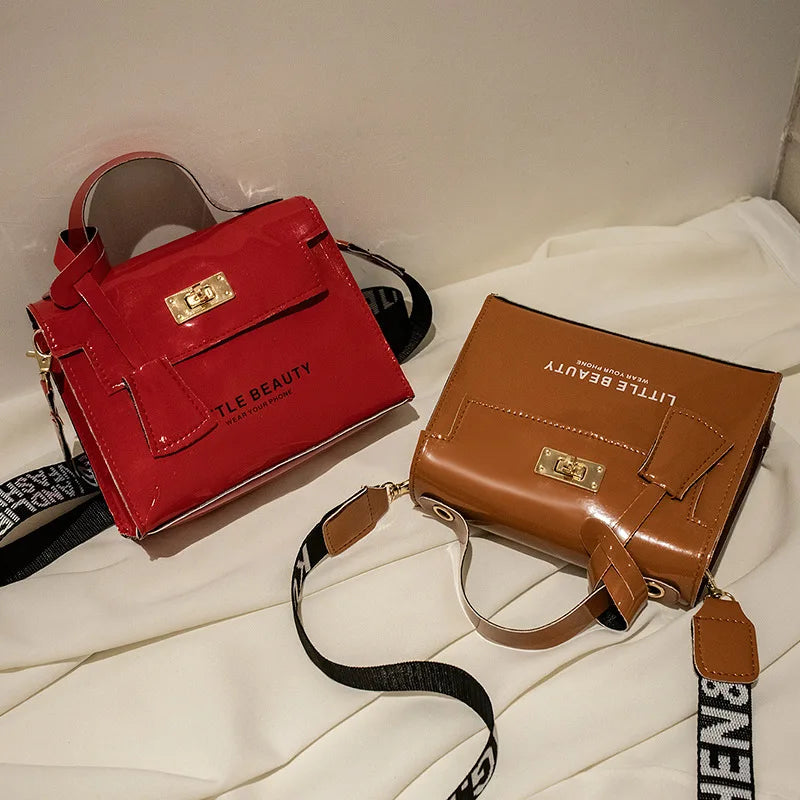Small Square Messenger Bag Y2k Shoulder Handbag