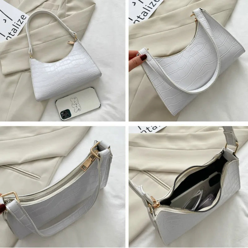 Retro Women's Totes Shoulder Bag PU Leather Chain Handbags