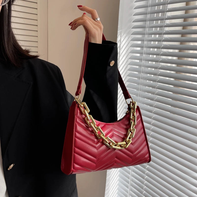 Retro Women's Shoulder Bag Chain Handbags