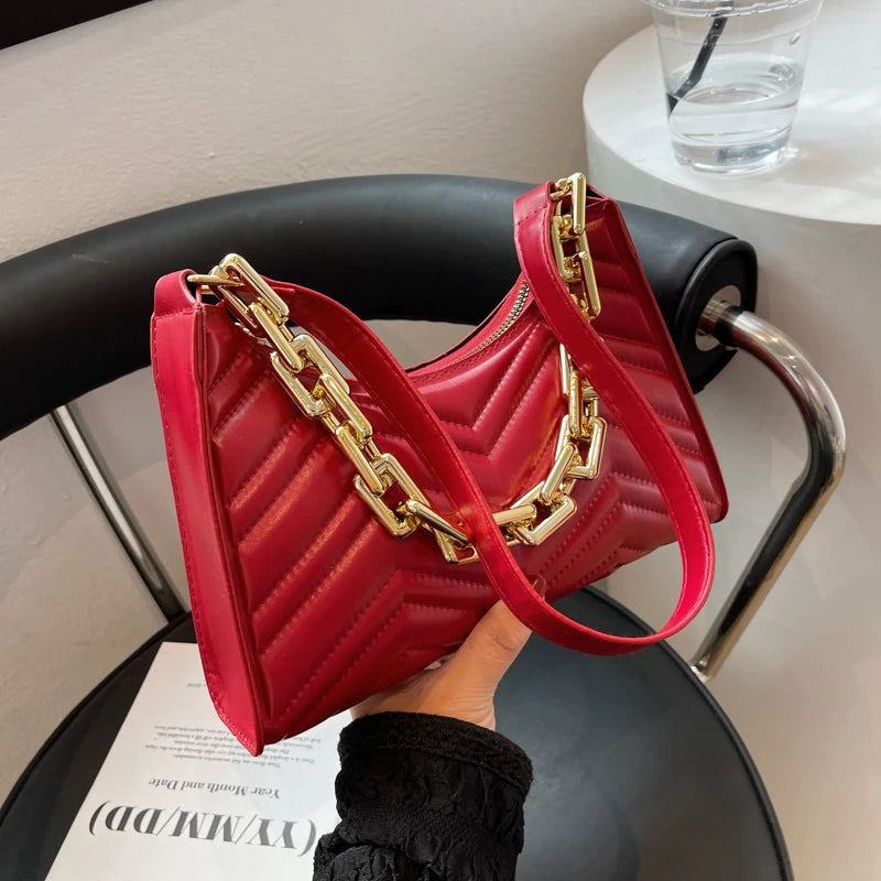 Retro Women's Shoulder Bag Chain Handbags