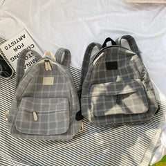Women's Lattice Backpack High Capacity Mochila Bolsa