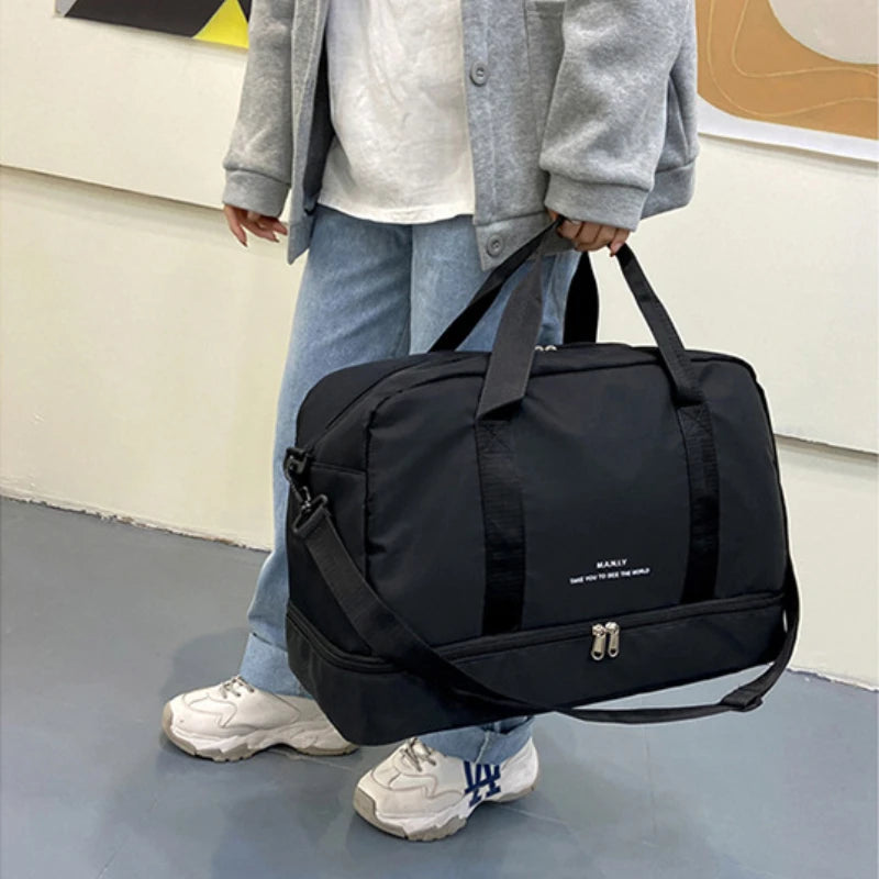 Nylon Crossbody Bag for Women, Casual Ladies Shoulder Bag