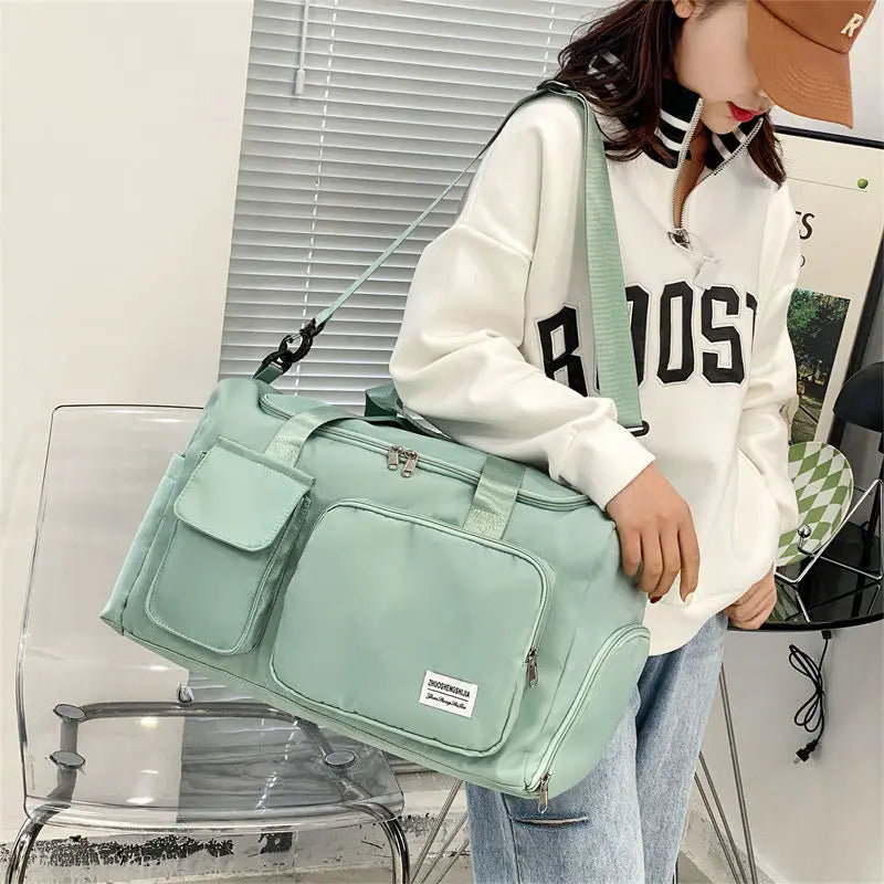 Oxford Crossbody Bag Travel Luggage for Men Women Q58