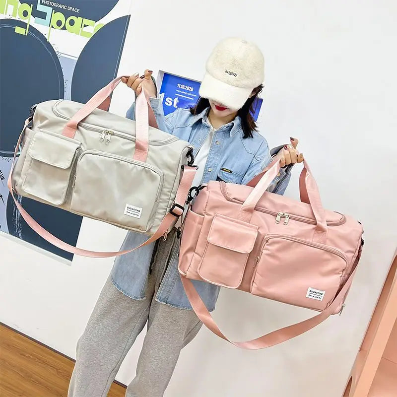 Oxford Crossbody Bag Travel Luggage for Men Women Q58