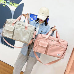 Oxford Crossbody Bag Travel Luggage for Men Women Q58