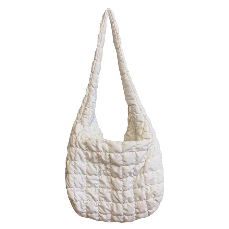 Women's Cloud Fold Big Bag Dumpling Bag Retro Messenger Tote Bag