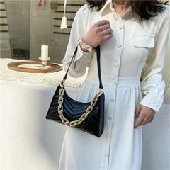 Women's Embroidery Thread Shoulder Bag Lady Shopping Travel Pouch