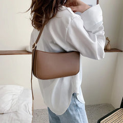 Retro Saddle Shoulder Bag PU Leather Messenger Bag