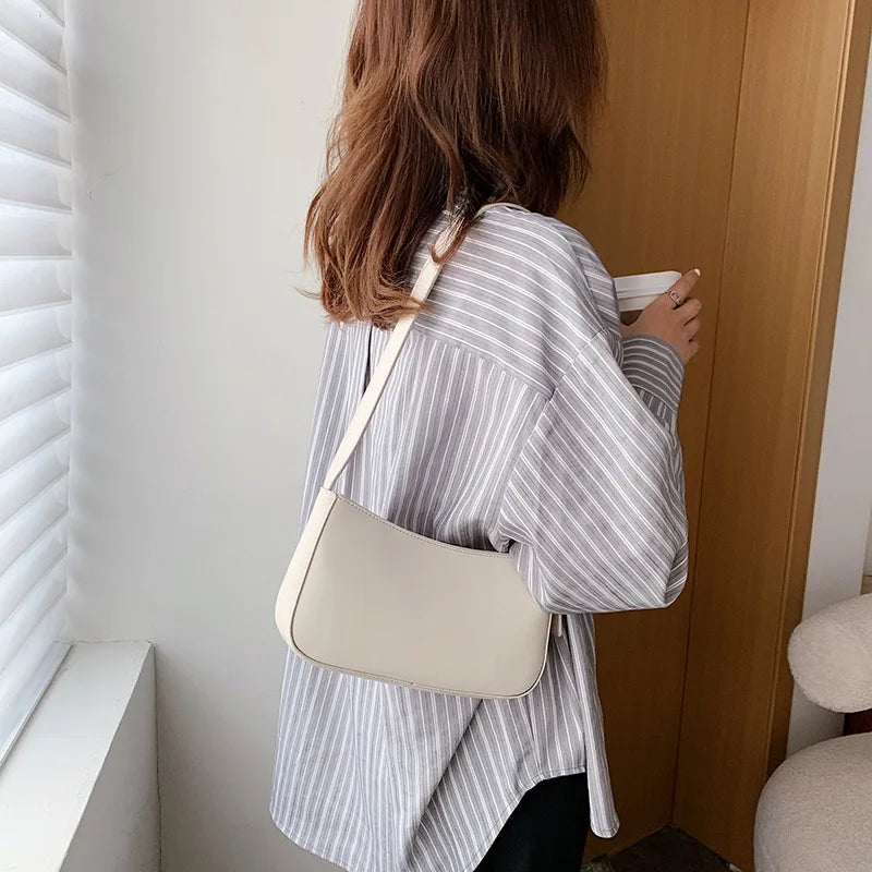 Retro Saddle Shoulder Bag PU Leather Messenger Bag