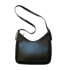 Retro PU Leather Saddle Bag Shoulder Messenger Armpit Bag