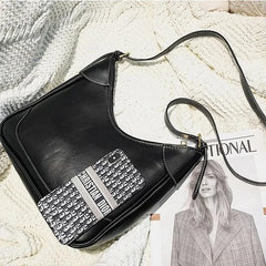Retro PU Leather Saddle Bag Shoulder Messenger Armpit Bag