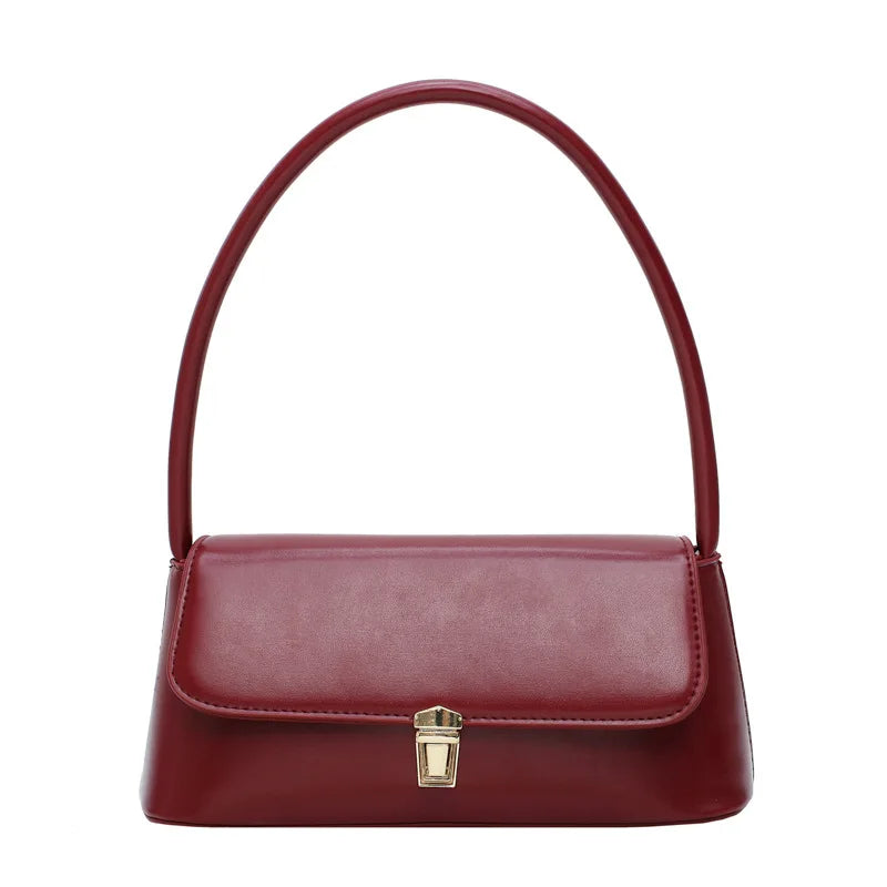 Women's PU Leather Handbag Retro Small Square Bag