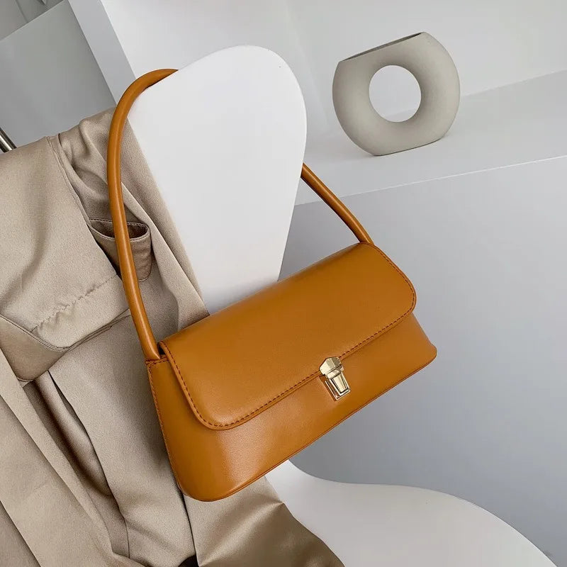 Women's PU Leather Handbag Retro Small Square Bag