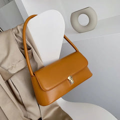 Women's PU Leather Handbag Retro Small Square Bag