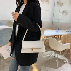 Women's PU Leather Handbag Retro Small Square Bag