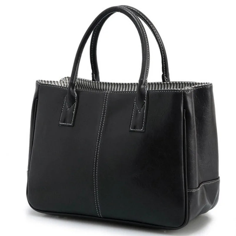 PU Leather Women's Solid Handbags Large-capacity Matching Bags