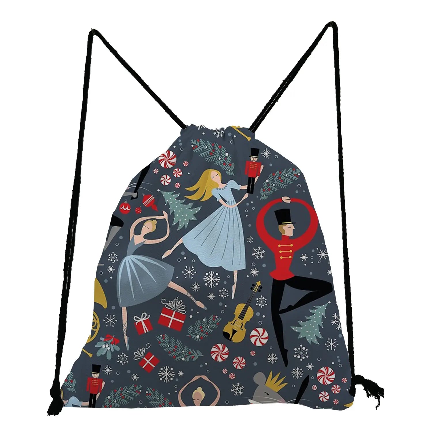 Ballet Art Girl Print Backpack for Students Gym Travel School Bag