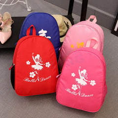 Red Ballet Dance Bag for Girls Women Embroidered Clutch Backpack