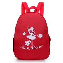 Red Ballet Dance Bag for Girls Women Embroidered Clutch Backpack