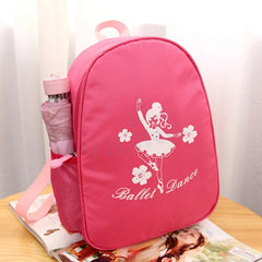 Red Ballet Dance Bag for Girls Women Embroidered Clutch Backpack