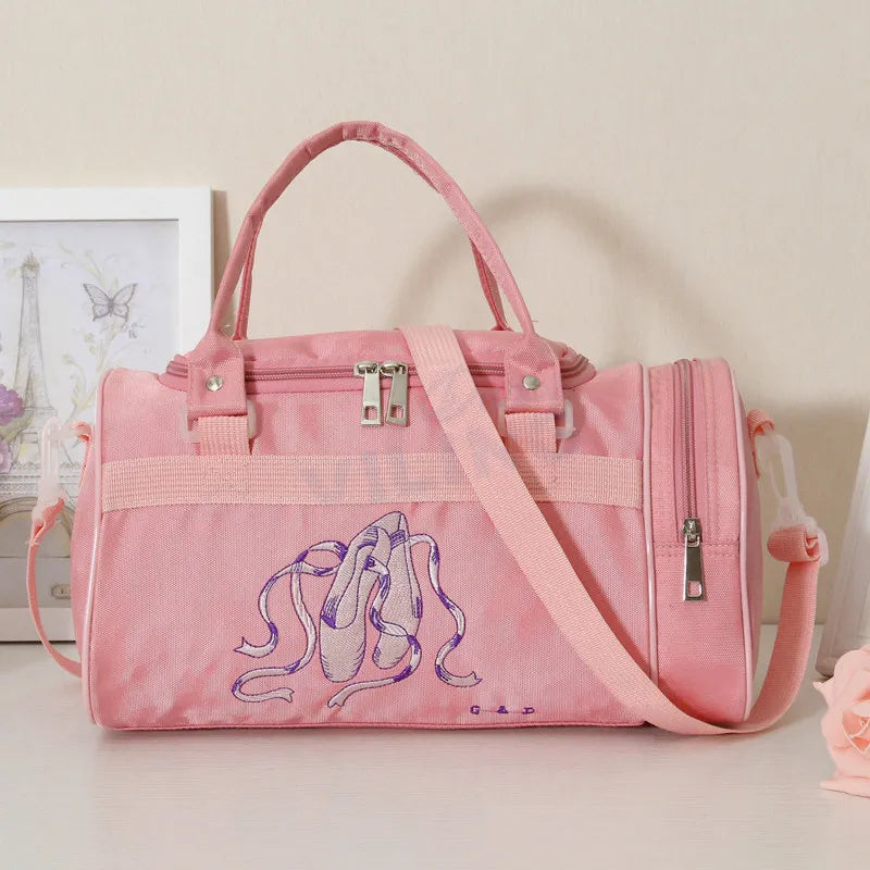 Ballet Dance Bag Single Shoulder Totes For Girls Women Dancer Embroidered Clutch